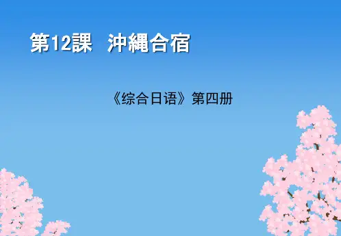 第12课冲縄合宿