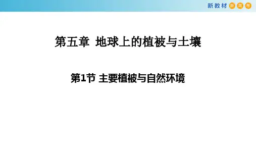 【新教材】5.1 主要植被与自然环境课件-湘教版高中地理必修第一册(共25张PPT)