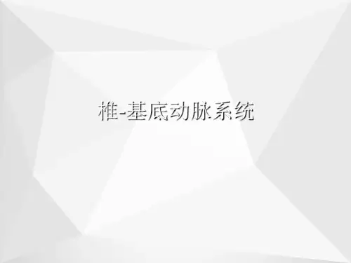 椎-基底动脉系统