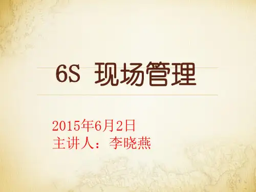 6S现场管理培训讲义(PPT49页).pptx
