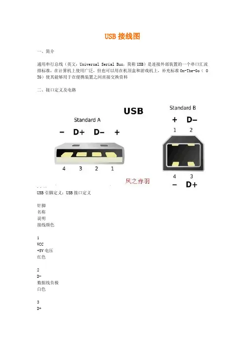 常用USB接线图