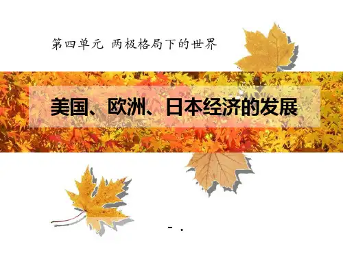 《美国、欧洲、日本经济的发展》两极格局下的世界PPT课件3