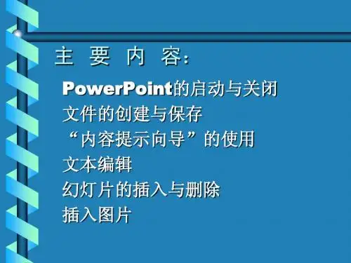 PowerPoint 的使用