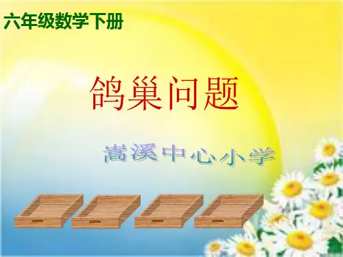 人教版六年级下册数学数学广角鸽巢问题-15