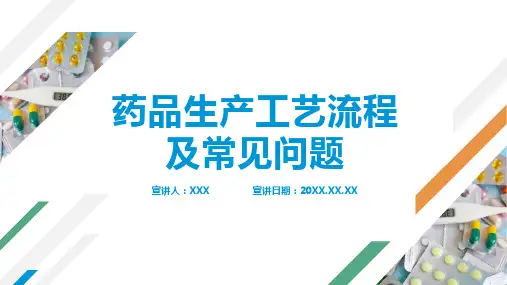 药品生产工艺流程及常见问题PPT课件