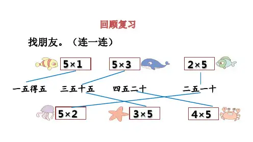 二年级上册数学课件第二单元22的乘法口诀青岛版共15张PPT