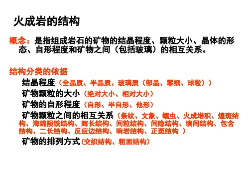 火成岩的结构