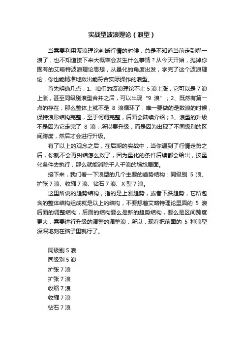 实战型波浪理论（浪型）