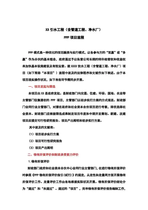 ppp专项项目标准流程完整版