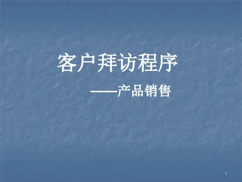 客户拜访程序ppt课件