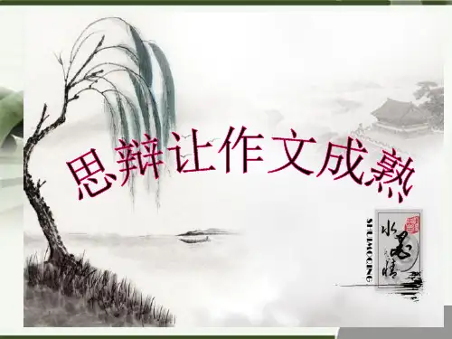 高中思辨性作文导写ppt课件