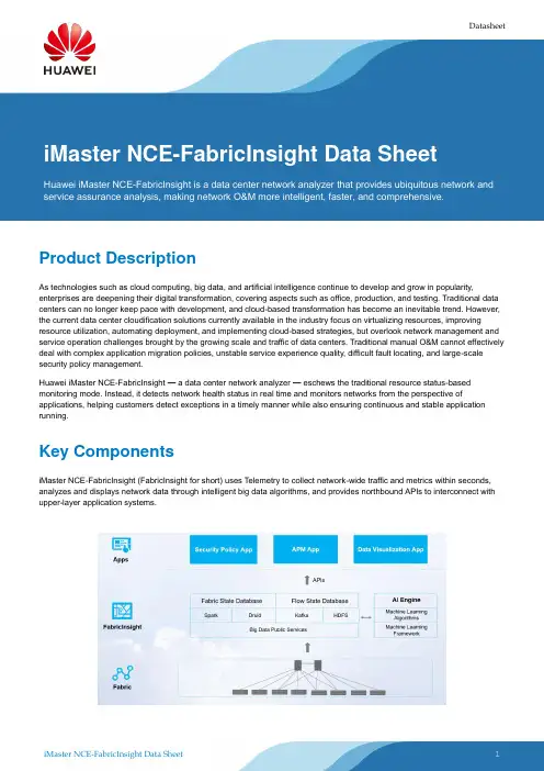 iMaster NCE-FabricInsight 数据表说明书