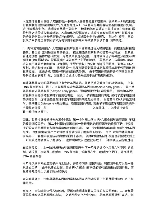 λ噬菌体的基因调控
