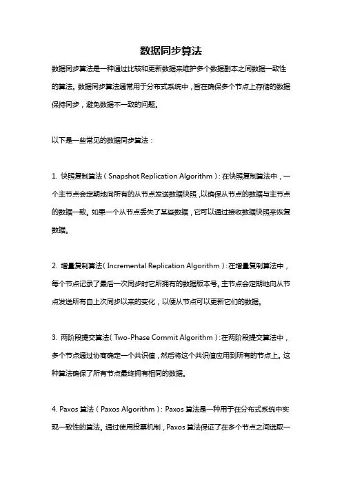 数据同步算法