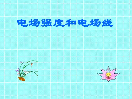 电场强度例题及习题解析