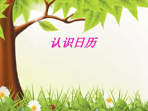 认识日历(共18张PPT)