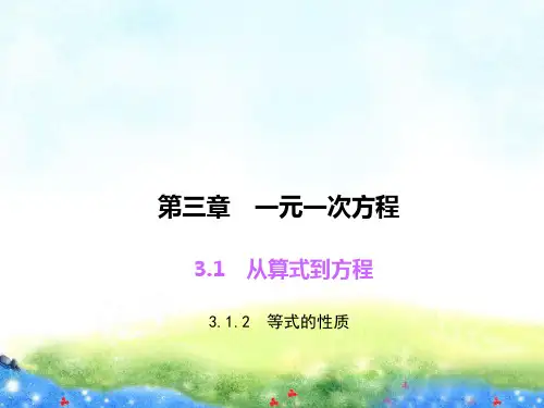 3.1 从算式到方程(2) 公开课课件