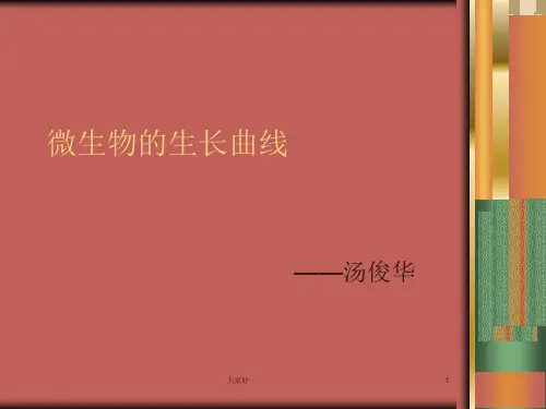 微生物生长曲线