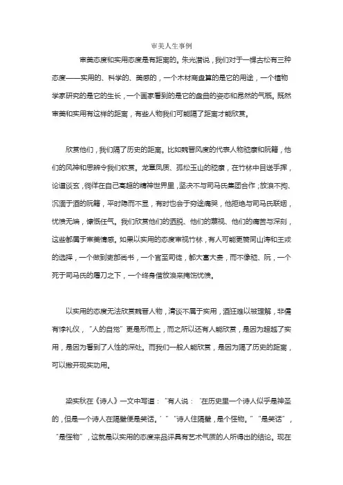 审美人生事例
