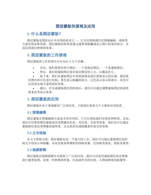 图层蒙版的原理及应用