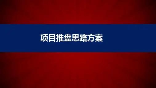 某地产别墅项目推盘思路方案