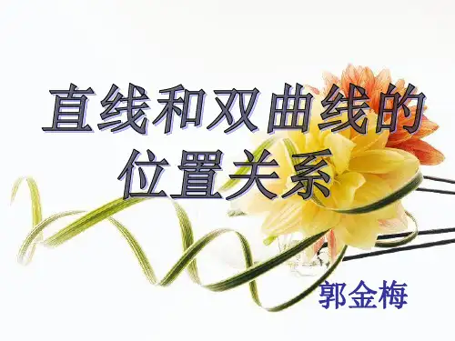 2019【中学数学】直线与双曲线的位置关系ppt课件.ppt