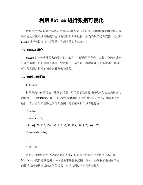 利用Matlab进行数据可视化
