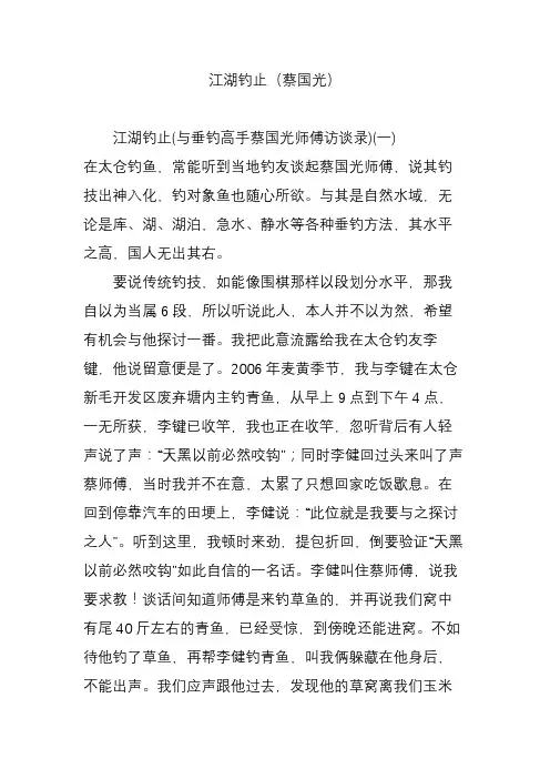 江湖钓止(蔡国光)