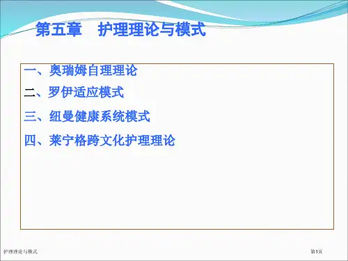 护理理论与模式