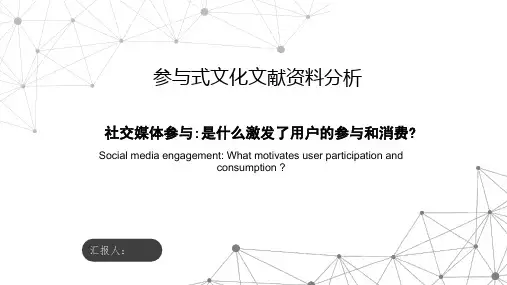 参与式文化文献资料分析