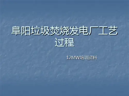 垃圾电厂各系统流程图PPT课件