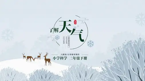 小学科学二年级下册了解天气PPT课件(带内容)