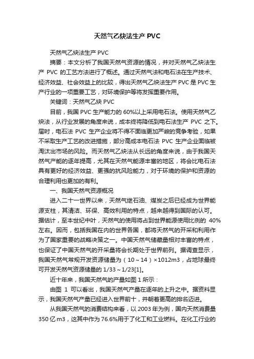 天然气乙炔法生产PVC