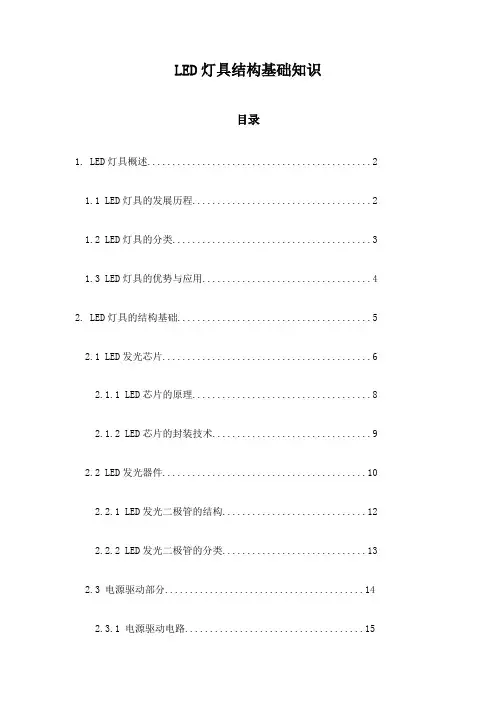 LED灯具结构基础知识