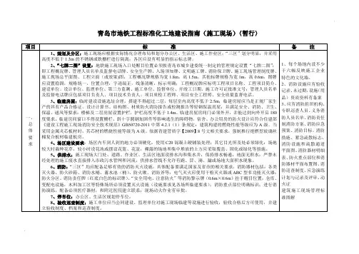 青岛市地铁工程标准化工地建设指南