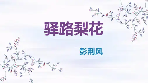 《驿路梨花》PPT课文课件