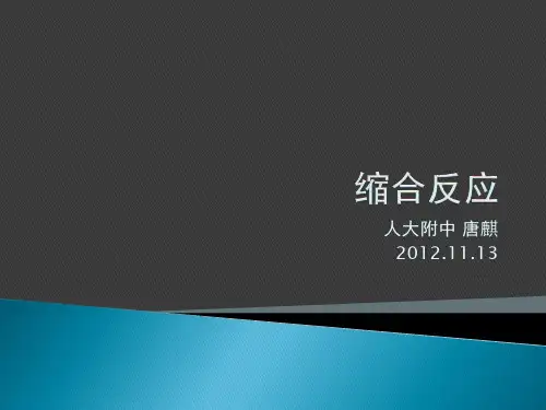 人大附中化学竞赛讲义-缩合反应