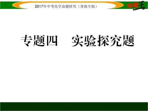 2017届中考化学专题：实验探究题(课件和练习)(2)