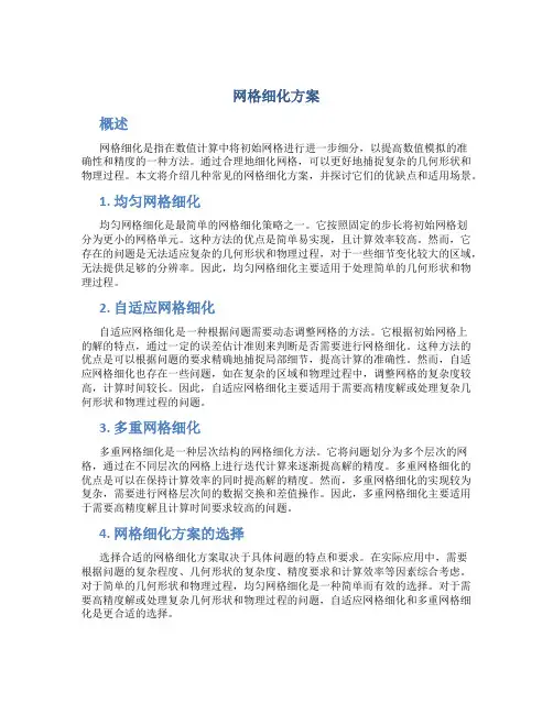 网格细化方案