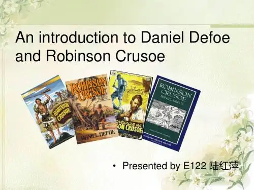 Daniel Dafoe and Robinson Crusoe