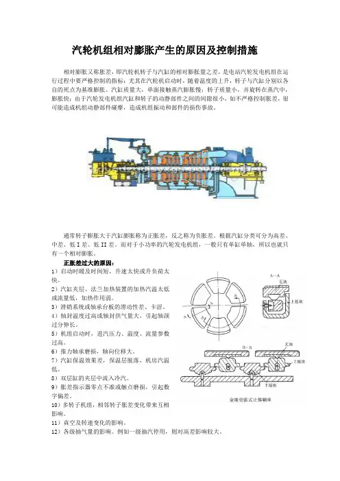 电站汽轮机胀差详解及控制措施