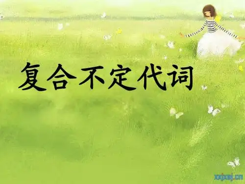 复合不定代词