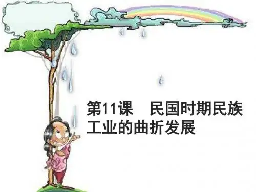 2018-2019学年岳麓版高中历史必修二第11课 民国时期民族工业的曲折发展