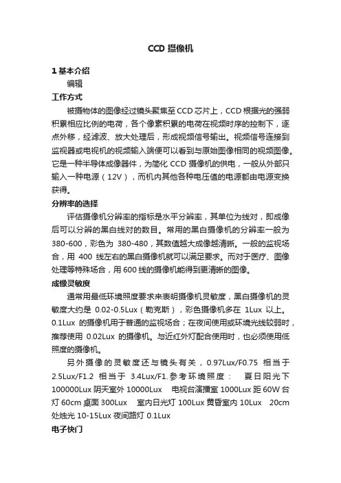 CCD摄像机