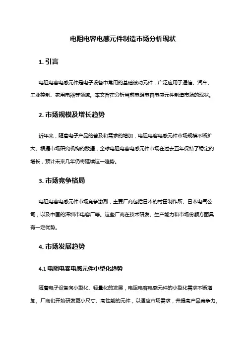 2024年电阻电容电感元件制造市场分析现状