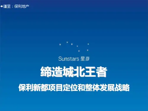 保利地产新都项目定位和整体发展战略PPT课件