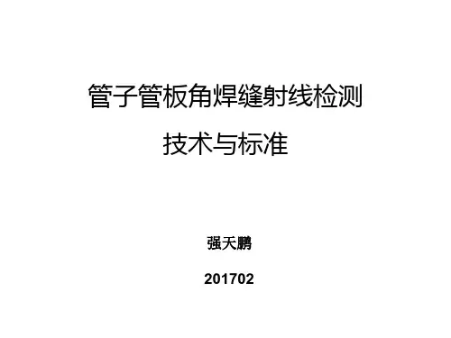 2017重庆三级复试-射线3级复考讲课-管子管板射线检测技术与标准