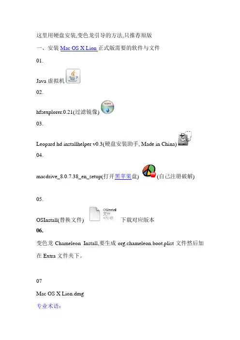 苹果10.7狮子系统安装教程