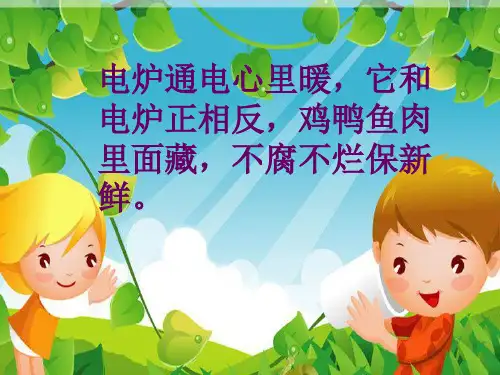 小学四年级《安全使用家电》