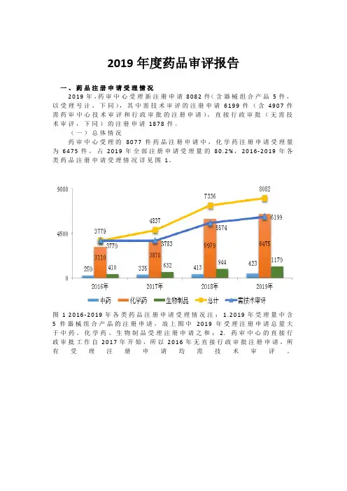 2019年度药品审评报告